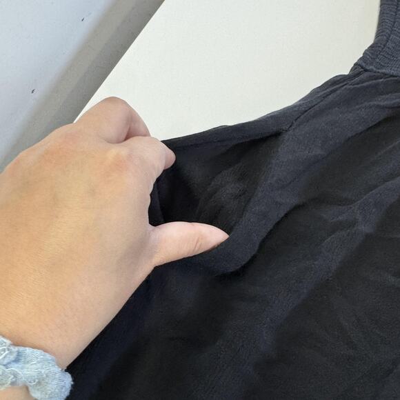 Frye Dress Womens XS Black Sleeveless Button Front Maxi Tank Scoop Neck A-Line - Picture 12 of 12